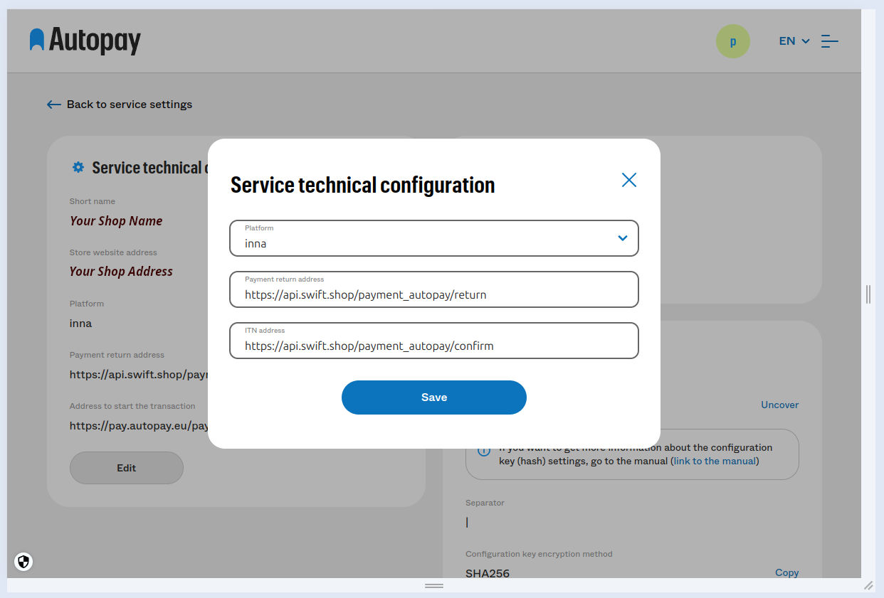 autopay settings